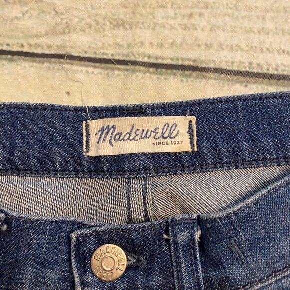 Madewell the Slim boy jean patches -Up Edition Springfield Wash distress jeans. - Picture 11 of 11